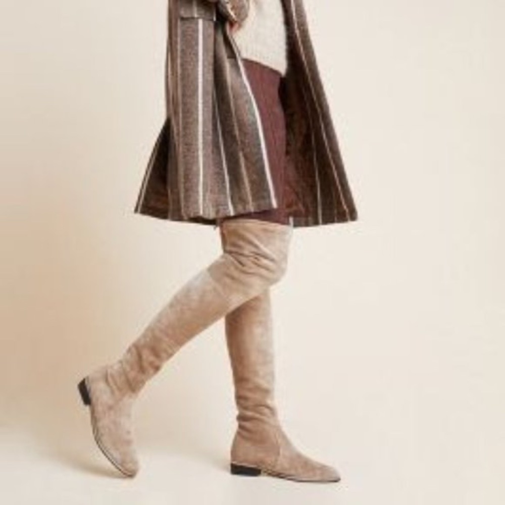 Silent D Leer Over-The-Knee Boots